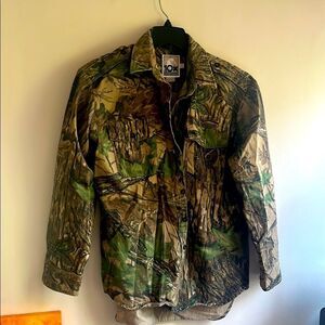 MENS VINTAGE 10 X REALTREE CAMO BUTTON DOWN FLANNEL